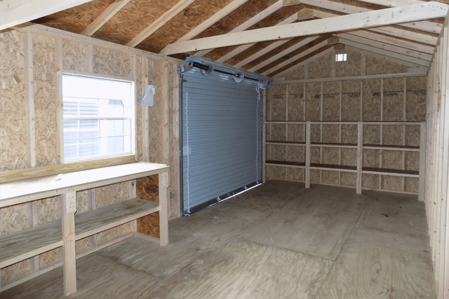 Inside view garage package