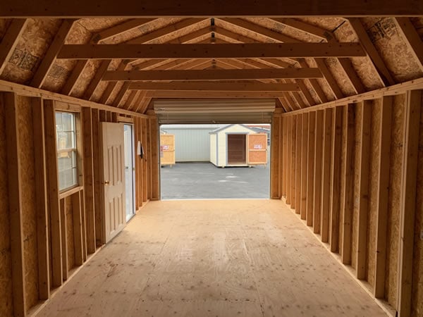 Garage package view from inside